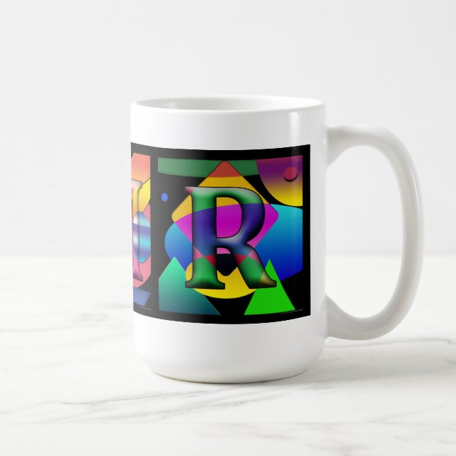 Caneca De Café 3 Iniciais Mug (Direita)