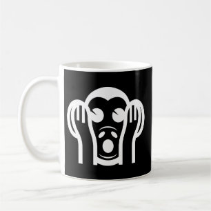Caneca De Café 3 Macacos Sábios Kikazaru 聞 か ざ る Ouvem NO Mau Emo