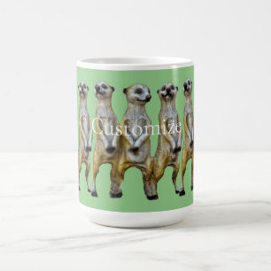 Caneca De Café 3 Meerkats em pé Thunder_Cove