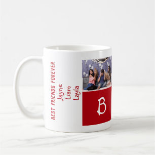 Caneca De Café 3 melhores amigos para sempre BFF 3 fotos com mão