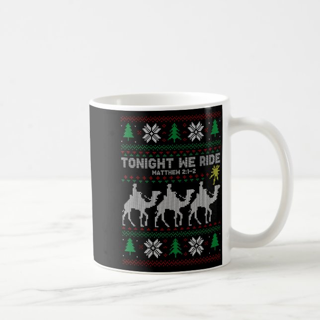 Caneca De Café 3 Wise Men Tonight We Ride Christmas  (Direita)