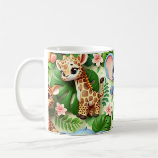Caneca De Café 3D Animais Selvagens