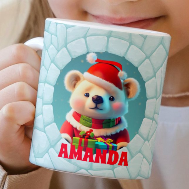 Caneca De Café 3D Bebidas de Natal Personalizadas Crianças de Cho (Criador carregado)