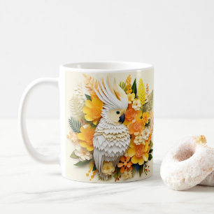 Caneca De Café 3D com aparência de branco impresso