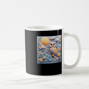 Caneca De Café 3d Coruja nº 12 Sticker