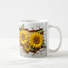 Caneca De Café 3D Floral Mug