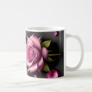 Caneca De Café 3D Floral Mug