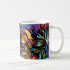 Caneca De Café 3D Floral Mug