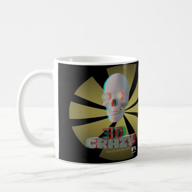 Caneca De Café 3D Louco (Esquerda)