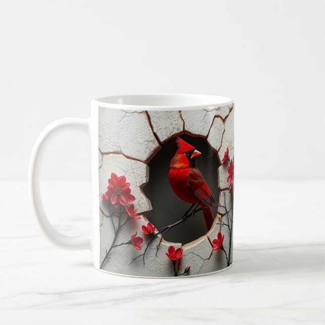 Caneca De Café 3d plástico vermelho com caneca, design de quebra- (Esquerda)