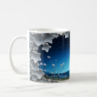 Caneca De Café 3D Starry Night design