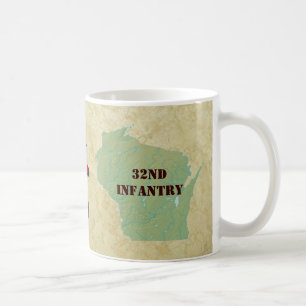 Caneca De Café 3ò Forças armadas vermelhas da brigada da seta d