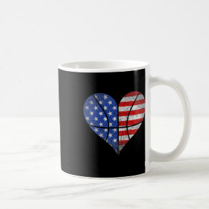 Caneca De Café 4º De Julho Da American Flag Bysketbyll Heart Usa