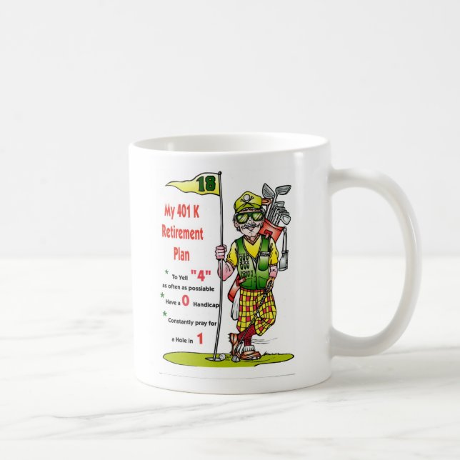 Caneca De Café 401kgolfer, meus 401 KRetirementPlan (Direita)