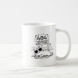 Caneca De Café 404 Motivação Não Encontrada Divertido Gato Pregui