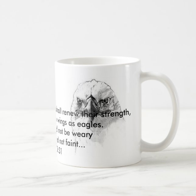 Caneca De Café 40:31 de Isaiah (Direita)
