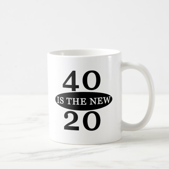 Caneca De Café 40 É O Novo 20 (Direita)