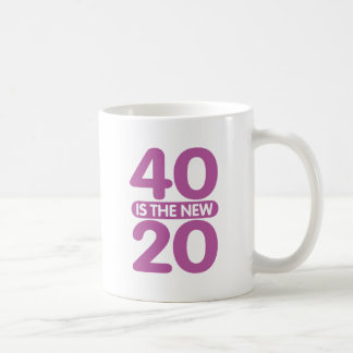 Caneca De Café 40 É O Novo 20