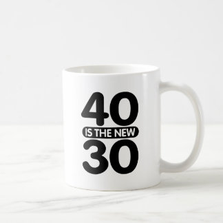 Caneca De Café 40 É O Novo 30