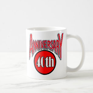 Caneca De Café 40th aniversário
