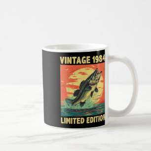 Caneca De Café 41 Anos De Idade Presente 1984 Pesca Pescador Peix