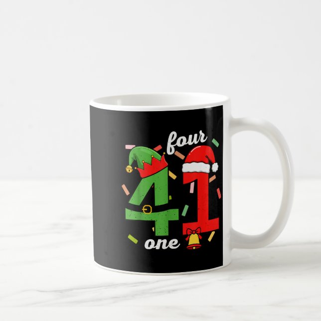 Caneca De Café 41 Christmas Funny 4 1 Meme Four One Xmas Boys Kid (Direita)