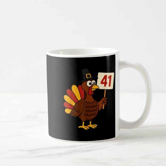 Caneca De Café 41 Funny Thanksgiving Turkey Meme Forty One 4 1 Gi (Direita)