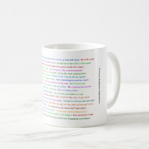 Caneca De Café 43 Engraçada Manifestação Romena Conversação