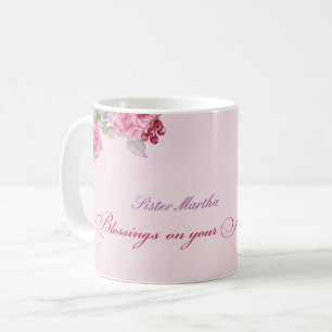 Caneca De Café 45º aniversário da vida religiosa freira católica
