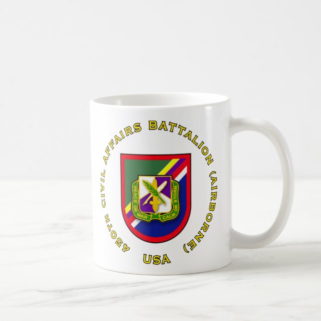 Caneca De Café 450th Batalhão dos assuntos civis (Direita)