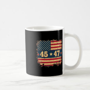 Caneca De Café 45 47 Presidente Trump Vintage - Bandeira American