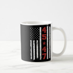 Caneca De Café 45 47 Trump Vintage Estados Unidos Flag 2025 Presi