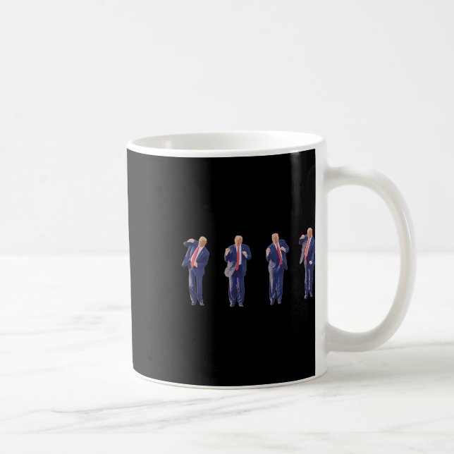Caneca De Café 45 Presidente Dançarino Donald J Trump 2024 Nunca  (Direita)