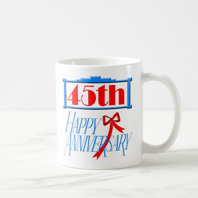 Caneca De Café 45th aniversário 3 (Direita)