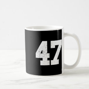 Caneca De Café #47 Jogador de Ventilador Esportivo T Camisa Númer