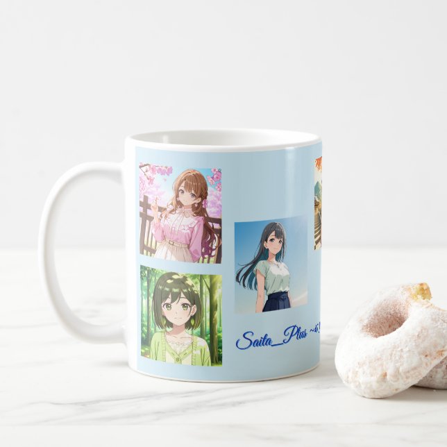 Caneca De Café 47_Plus – Anime Character Series (Com Donut)