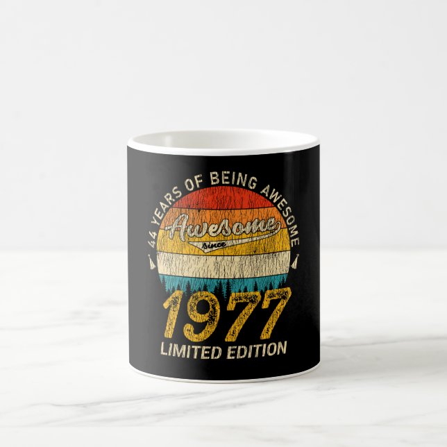 Caneca De Café 48 anos 1977 Retro Incrível 48º presente de aniver (Centro)