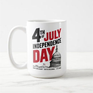 Caneca De Café 4 de Julho 250º Aniversário Dia da Independência