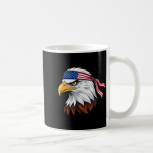 Caneca De Café 4 de julho águia careca patriótica bandeira americ