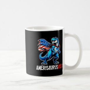 Caneca De Café 4 De Julho Amerisaurus T Rex Engraçado