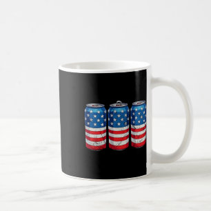 Caneca De Café 4 de julho Bandeira Americana Soda Cans Patriótica