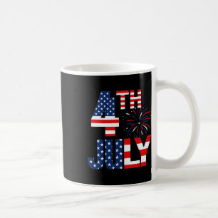 Caneca De Café 4 de julho Bandeira do Partido Patriótico American