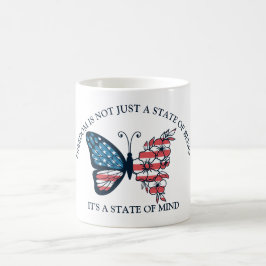 Caneca De Café 4 de julho Borboleta