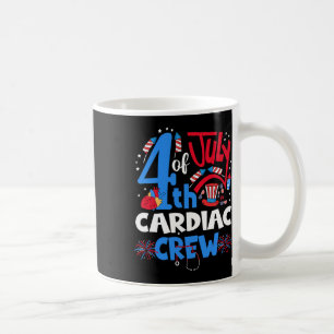 Caneca De Café 4 De Julho, Cardíaca Enfermeira Cardíaca Feliz 4-O