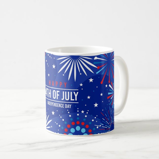 Caneca De Café 4 de julho Coffee Mug (Frente Esquerda)