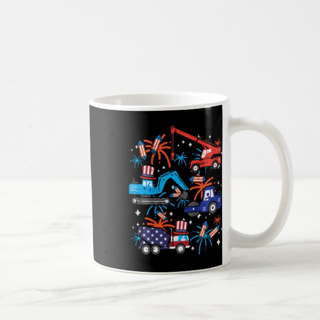 Caneca De Café 4 de julho de 2010 Veículo de Construção de Caminh (Direita)