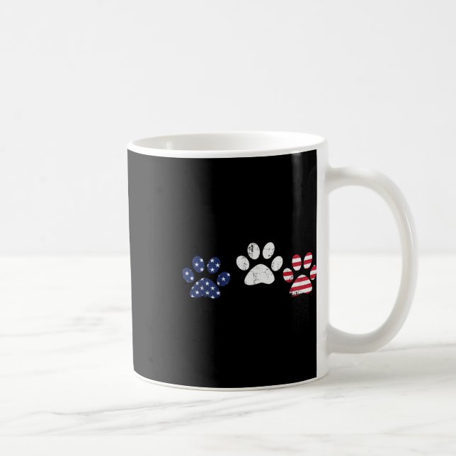 Caneca De Café 4 De Julho De 2021 Dia Da Independência Azul Branc (Direita)