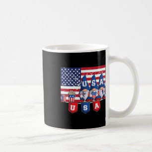 Caneca De Café 4 De Julho De 2023 Gnomos Patrióticos Engraçados U