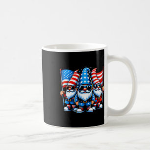 Caneca De Café 4 De Julho De 2024 Gnomos Patrióticos Engraçados U