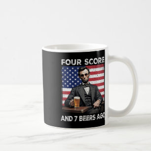 Caneca De Café 4 De Julho De Cerveja Bebendo Patriot Quatro Pontu